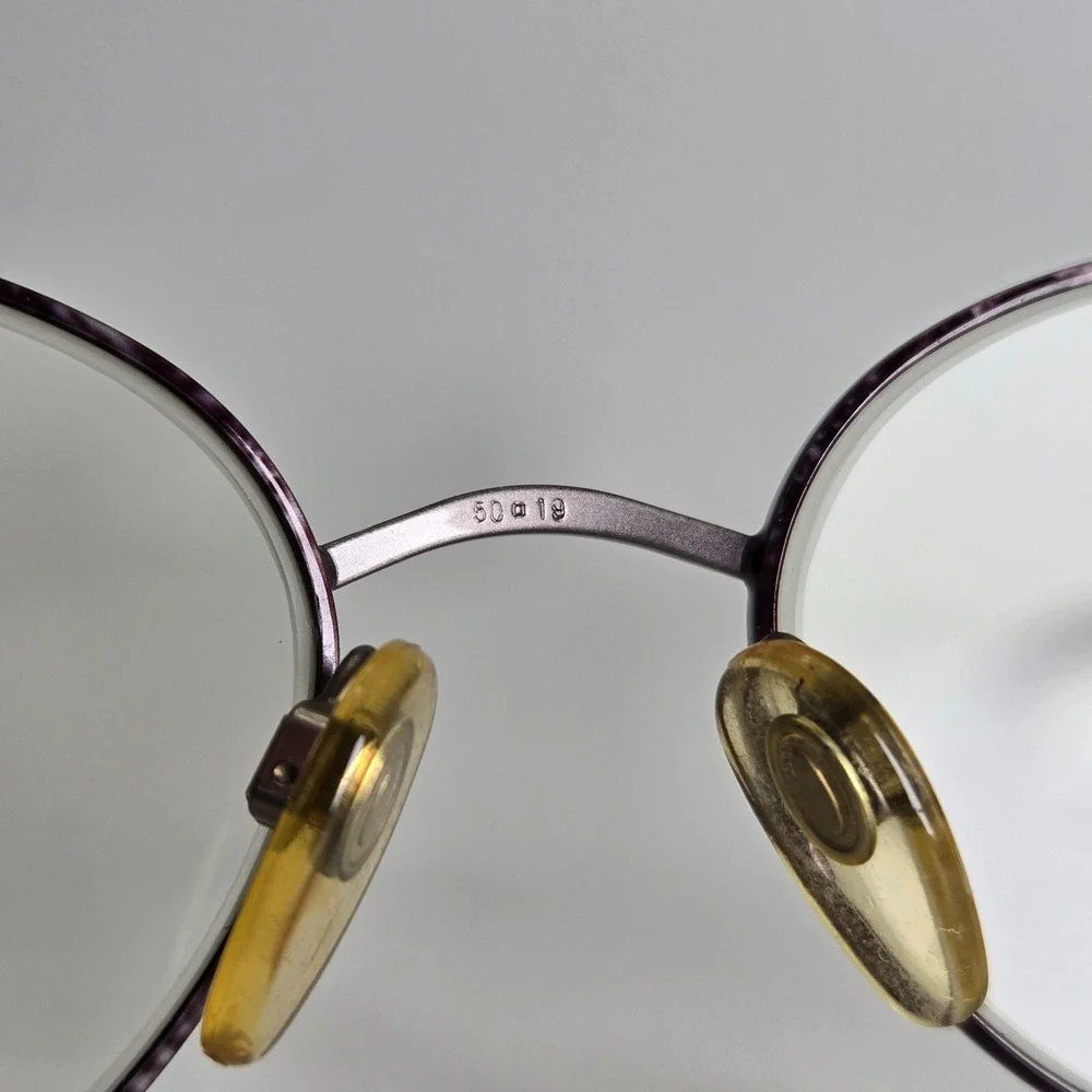 Anne Klein II 6003 K1054 Silver Violet Purple Metal Glasses Frames 50-19-135
